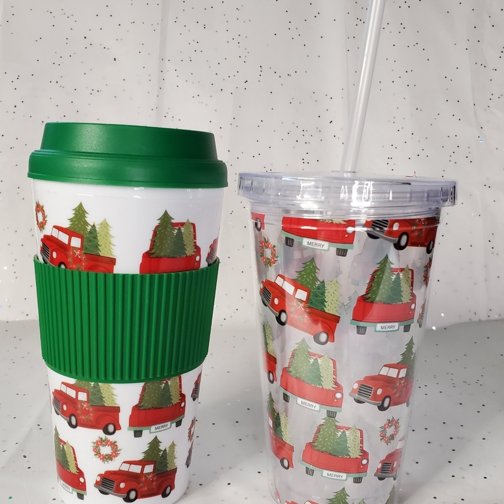 Christmas Tumbler And Travel Mug Gift Set